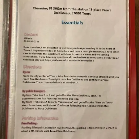 Apartman L'intemporel - A 300m De La Gare De Tours